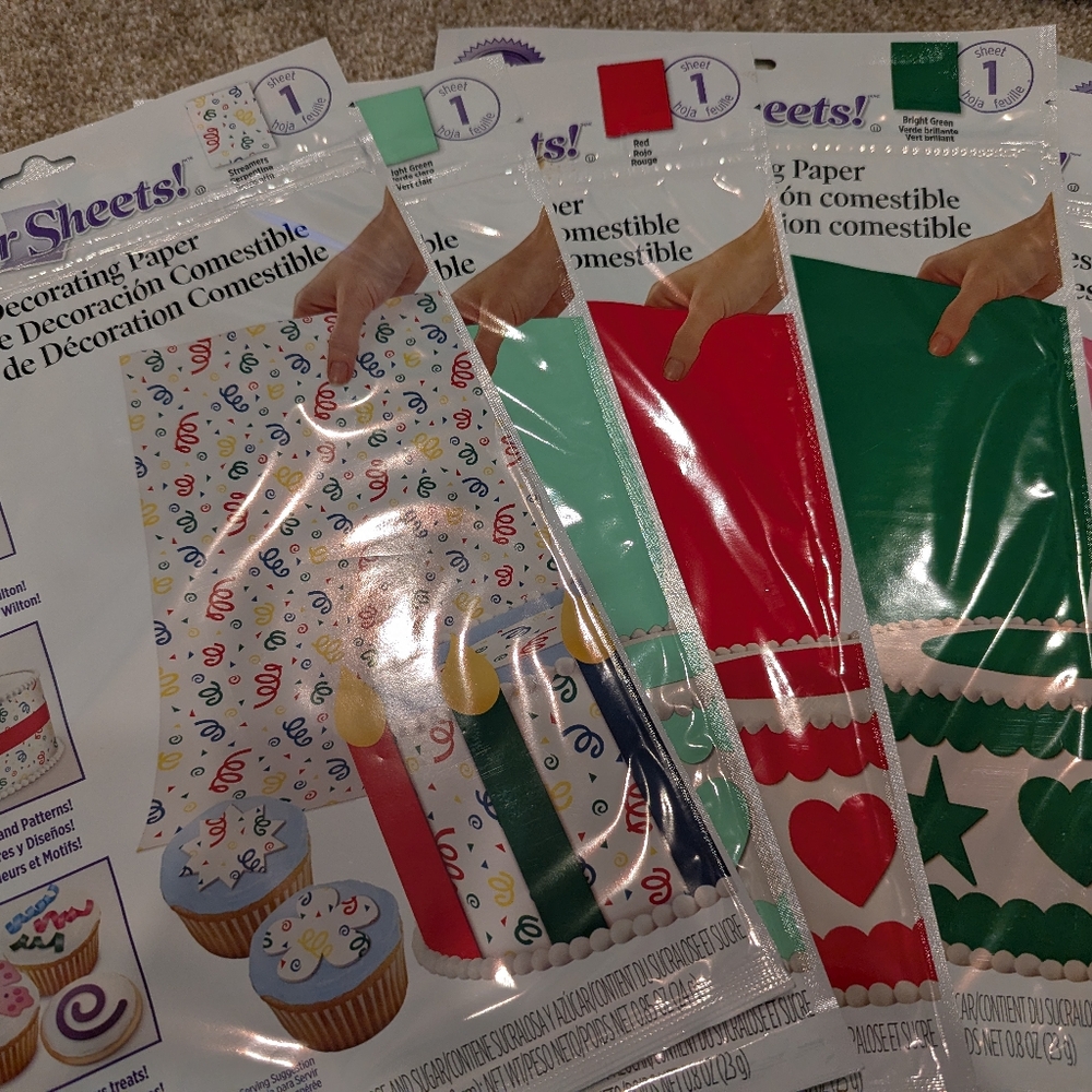 New 9 Wilton Sugar Sheets - Picture 2 of 4